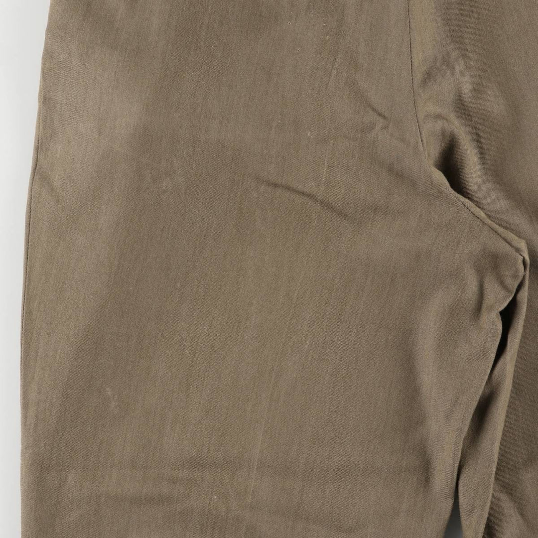 Haggar Three-pleat Slacks, Made in USA, Men's, Size W32, Vintage polyester Beige type Vintage Second Hand