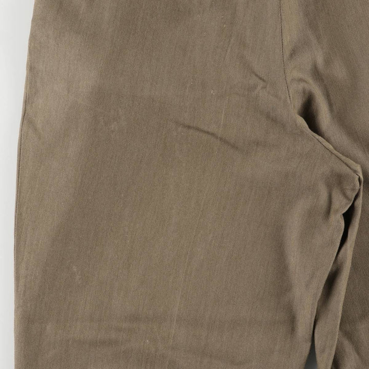 Haggar Three-pleat Slacks, Made in USA, Men's, Size W32, Vintage polyester Beige type Vintage Second Hand