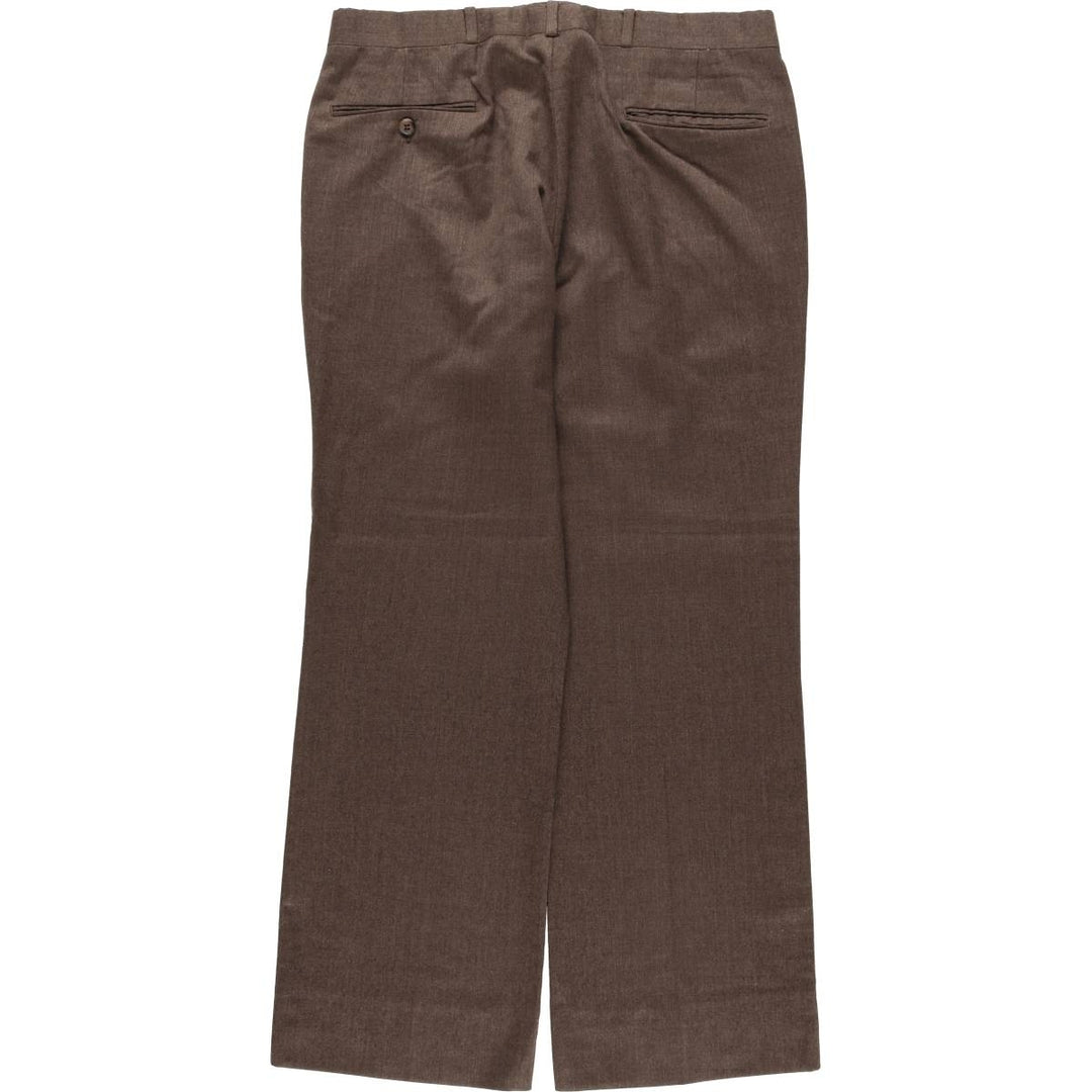 80'S JAYMAR Wool Pants Slacks Men's W33 Vintage wool brown type Vintage Second Hand