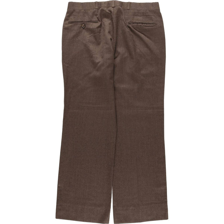 80'S JAYMAR Wool Pants Slacks Men's W33 Vintage wool brown type Vintage Second Hand