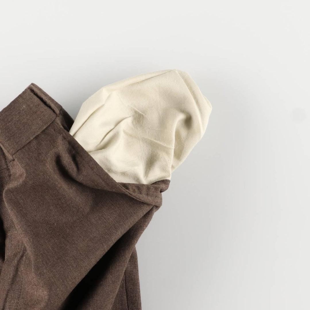 80'S JAYMAR Wool Pants Slacks Men's W33 Vintage wool brown type Vintage Second Hand