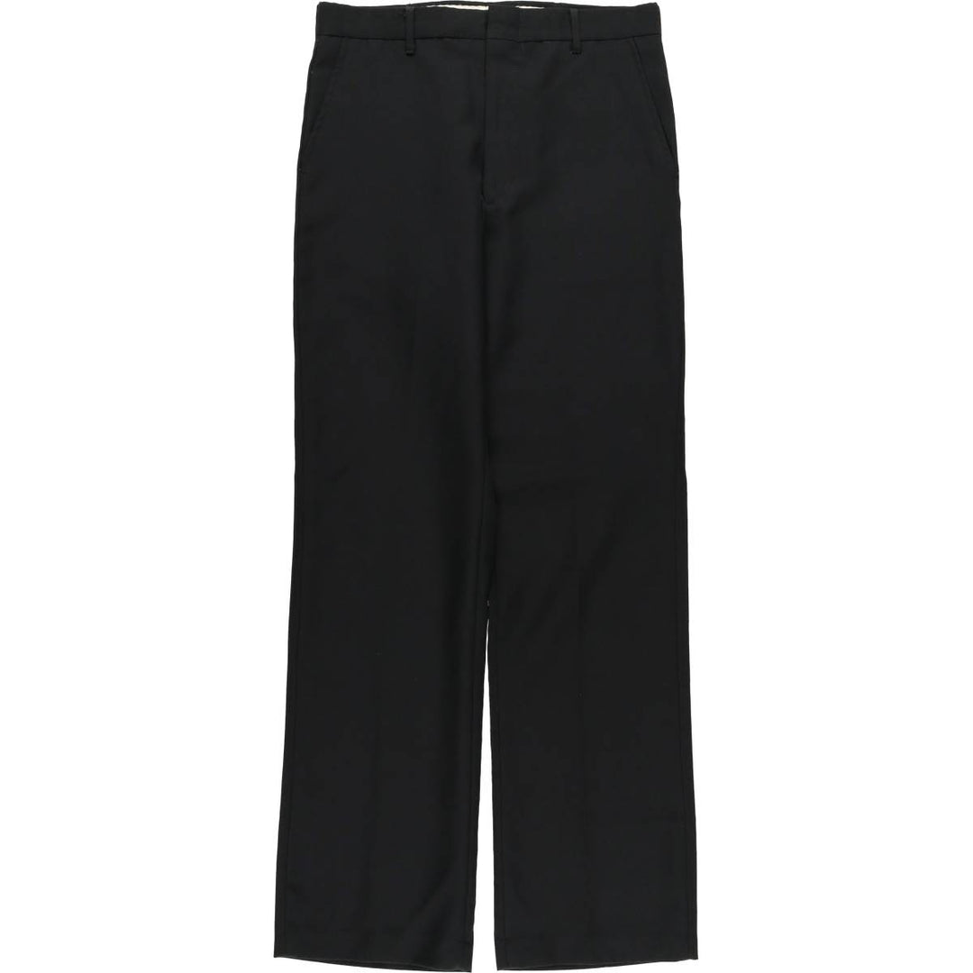 70'S BLAIR slacks pants made in USA, men's w30 equivalent, vintage unclear black type Vintage Second Hand