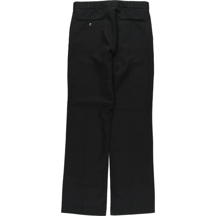 70'S BLAIR slacks pants made in USA, men's w30 equivalent, vintage unclear black type Vintage Second Hand