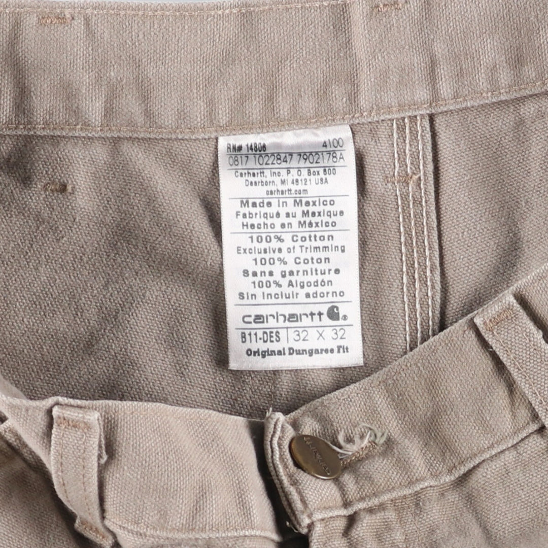 Carhartt Original Dungaree Fit Duck Painter Pants, Men's, W31 equivalent cotton gray type Vintage Second Hand