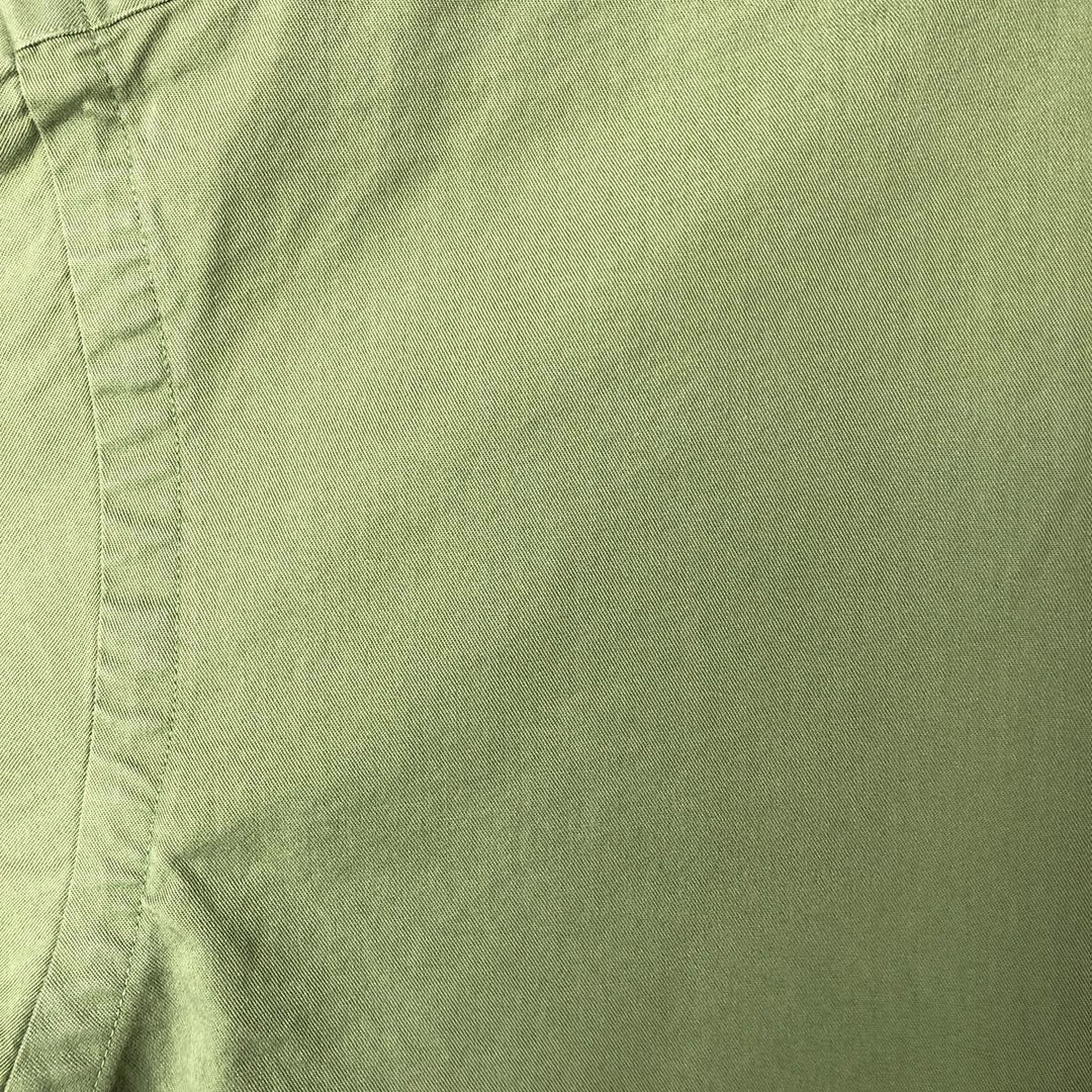 Ralph Lauren long sleeve button down shirt, men's size L cotton green type Vintage Second Hand
