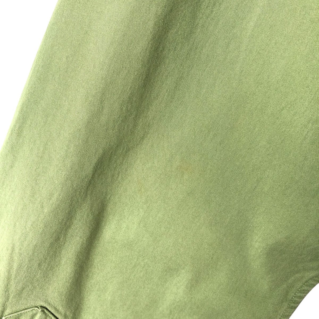 Ralph Lauren long sleeve button down shirt, men's size L cotton green type Vintage Second Hand
