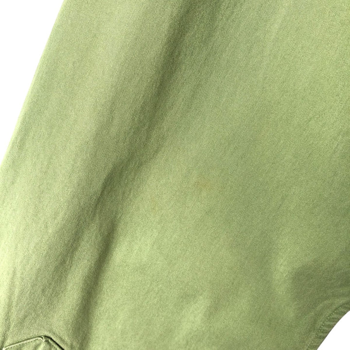 Ralph Lauren long sleeve button down shirt, men's size L cotton green type Vintage Second Hand