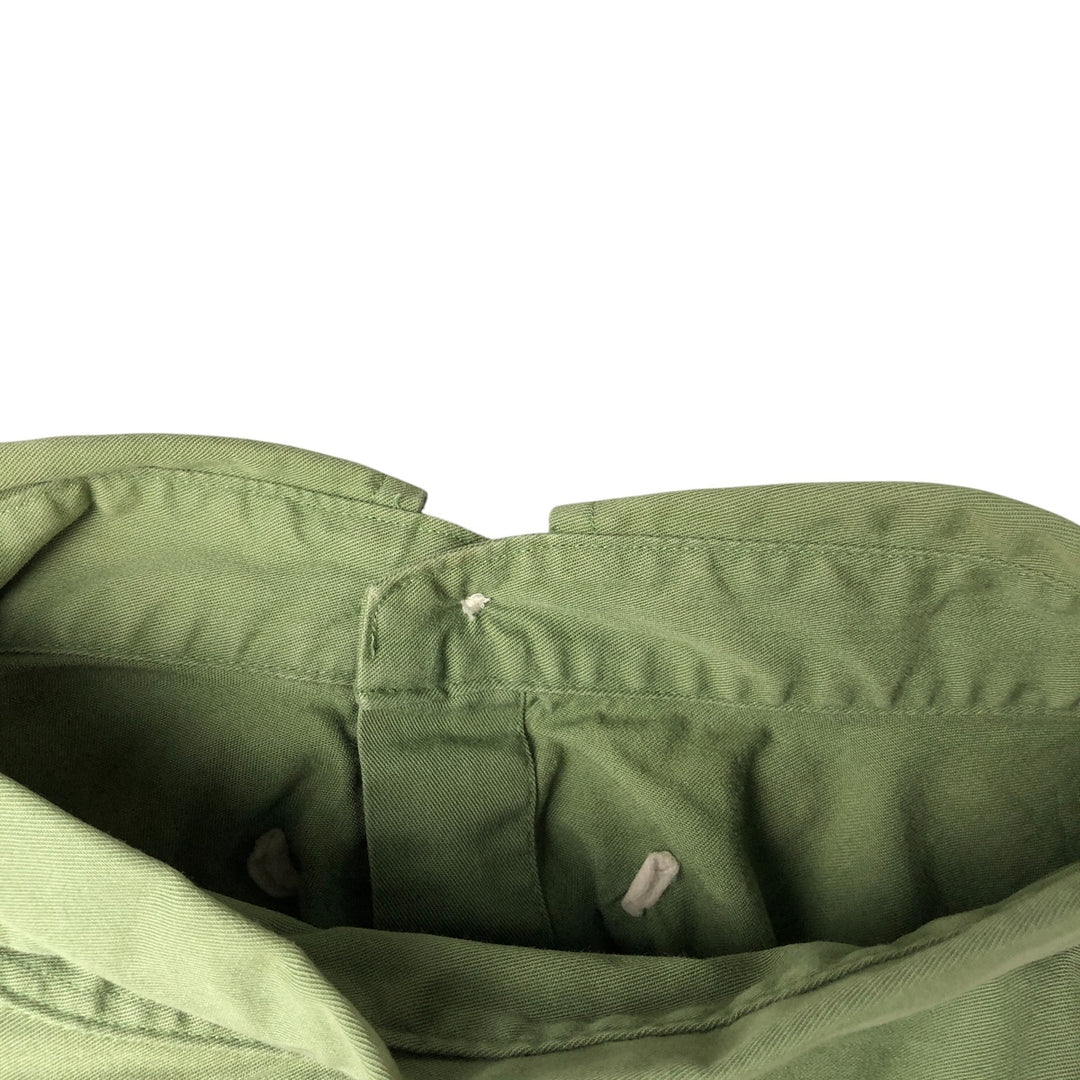 Ralph Lauren long sleeve button down shirt, men's size L cotton green type Vintage Second Hand
