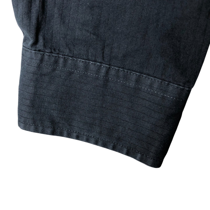 CHAPS long-sleeved cotton shirt, men's size L cotton black type Vintage Second Hand