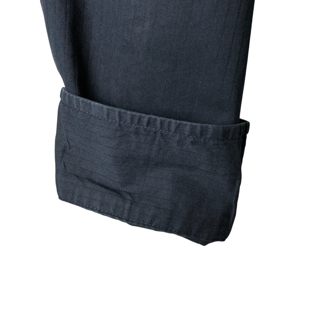 CHAPS long-sleeved cotton shirt, men's size L cotton black type Vintage Second Hand