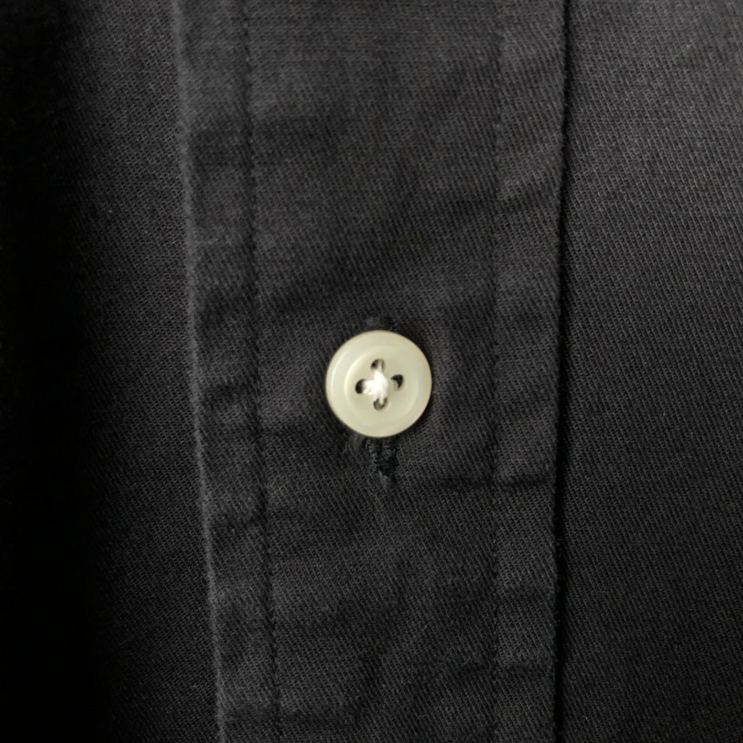 90'S Ralph Lauren POLO SPORT Long Sleeve Cotton Shirt Made in USA Men's XL Vintage cotton black type Vintage Second Hand