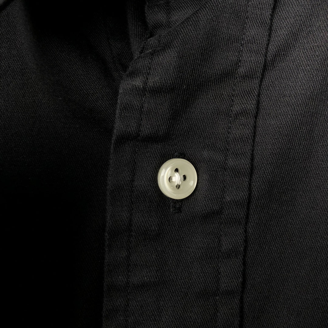 90'S Ralph Lauren POLO SPORT Long Sleeve Cotton Shirt Made in USA Men's XL Vintage cotton black type Vintage Second Hand
