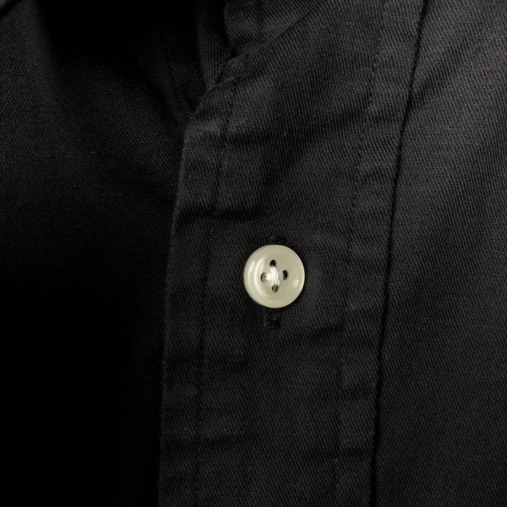 90'S Ralph Lauren POLO SPORT Long Sleeve Cotton Shirt Made in USA Men's XL Vintage cotton black type Vintage Second Hand