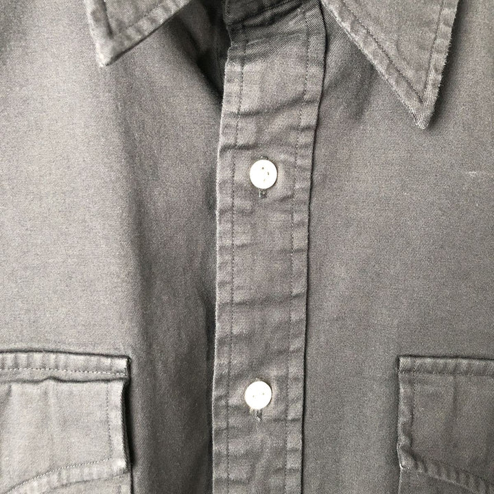 90'S Ralph Lauren POLO SPORT Long Sleeve Cotton Shirt Made in USA Men's XL Vintage cotton black type Vintage Second Hand