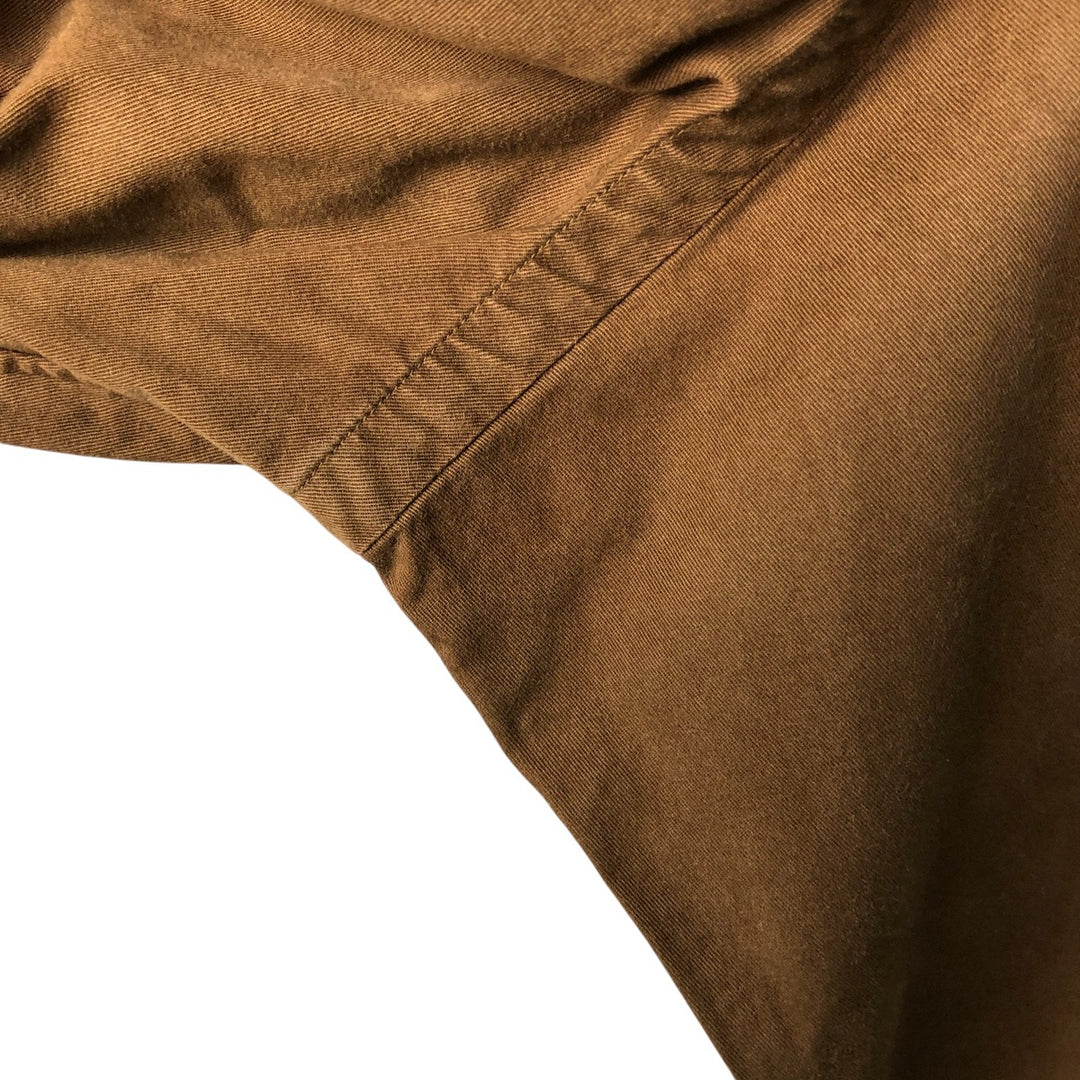 Ralph Lauren CUSTOM FIT long sleeve button down shirt, men's size L cotton brown type Vintage Second Hand