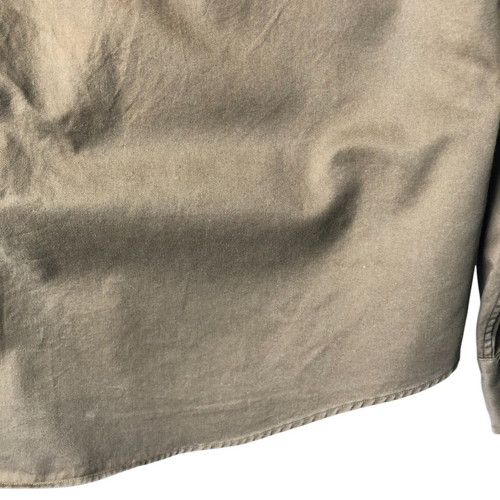 Ralph Lauren CUSTOM FIT long sleeve button down shirt, men's size L cotton brown type Vintage Second Hand