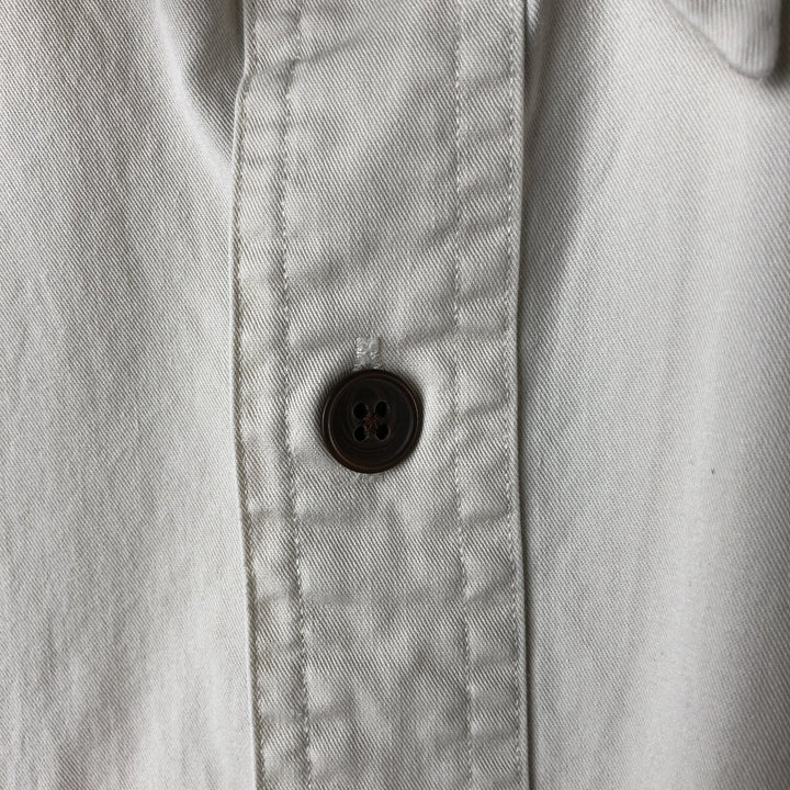 Ralph Lauren POLO by Ralph Lauren TOBIAS long-sleeved cotton shirt cotton pale white type Vintage Second Hand