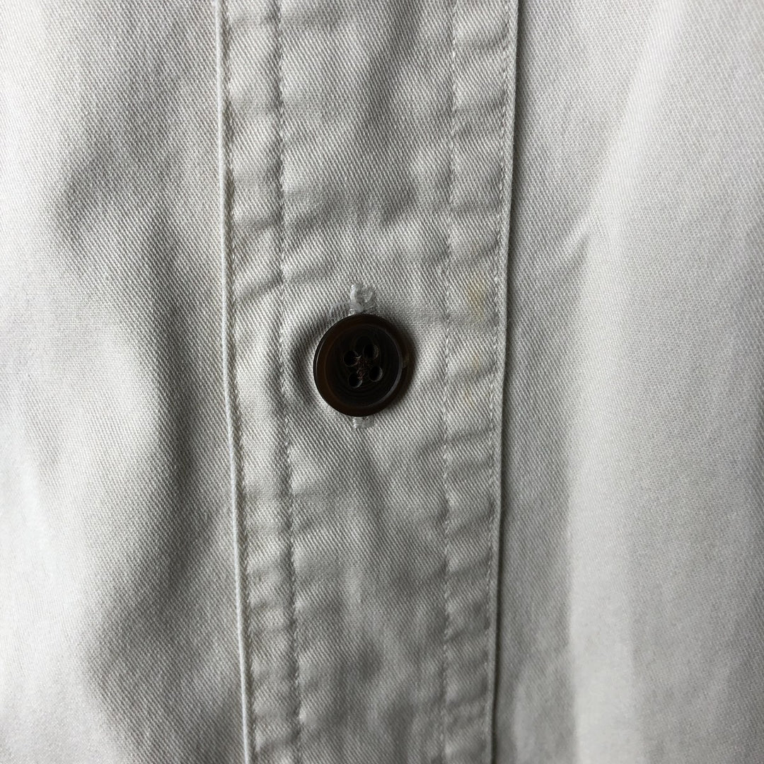 Ralph Lauren POLO by Ralph Lauren TOBIAS long-sleeved cotton shirt cotton pale white type Vintage Second Hand