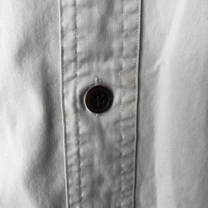 Ralph Lauren POLO by Ralph Lauren TOBIAS long-sleeved cotton shirt cotton pale white type Vintage Second Hand