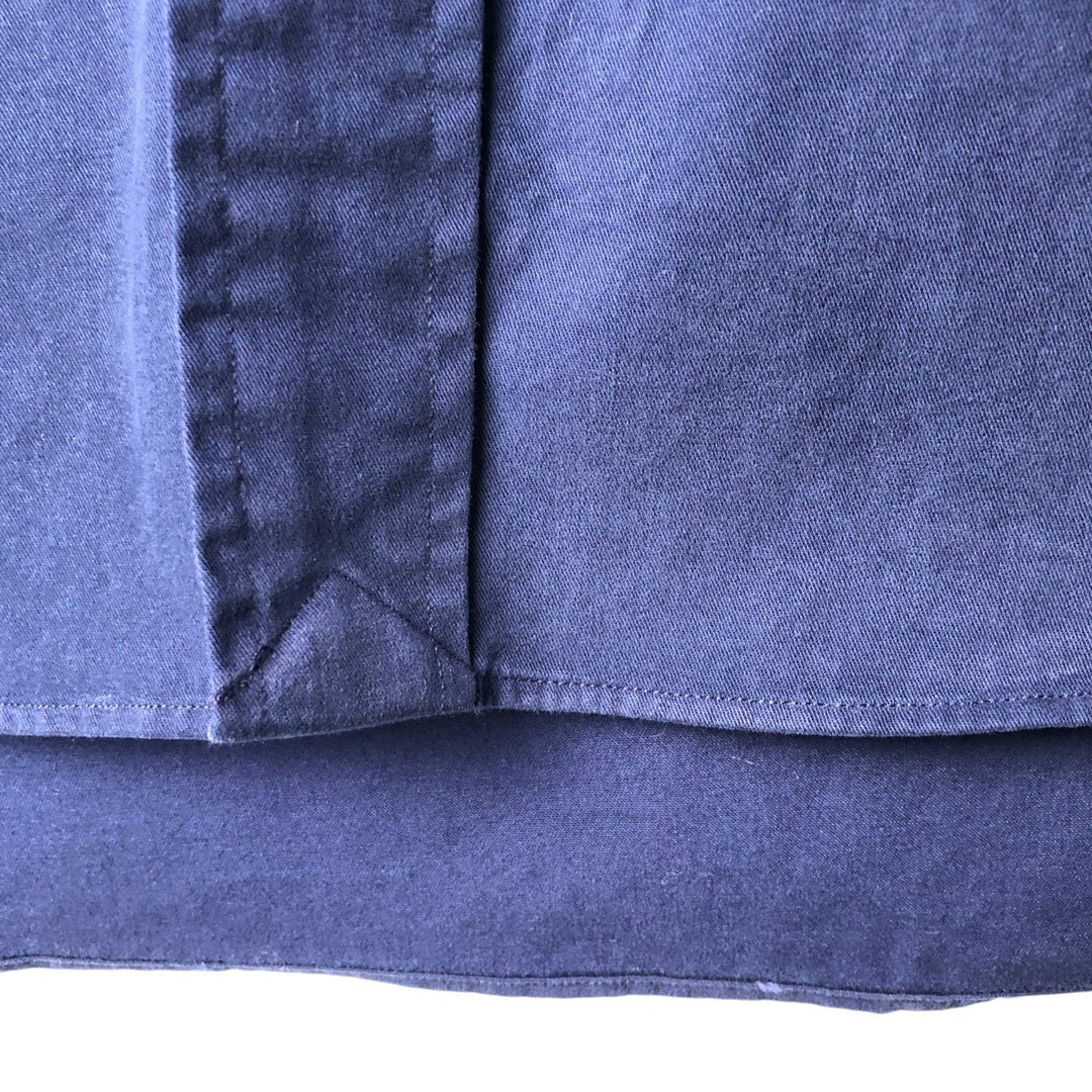 Ralph Lauren BLAKE long sleeve button down shirt, men's size L, vintage cotton navy blue type Vintage Second Hand