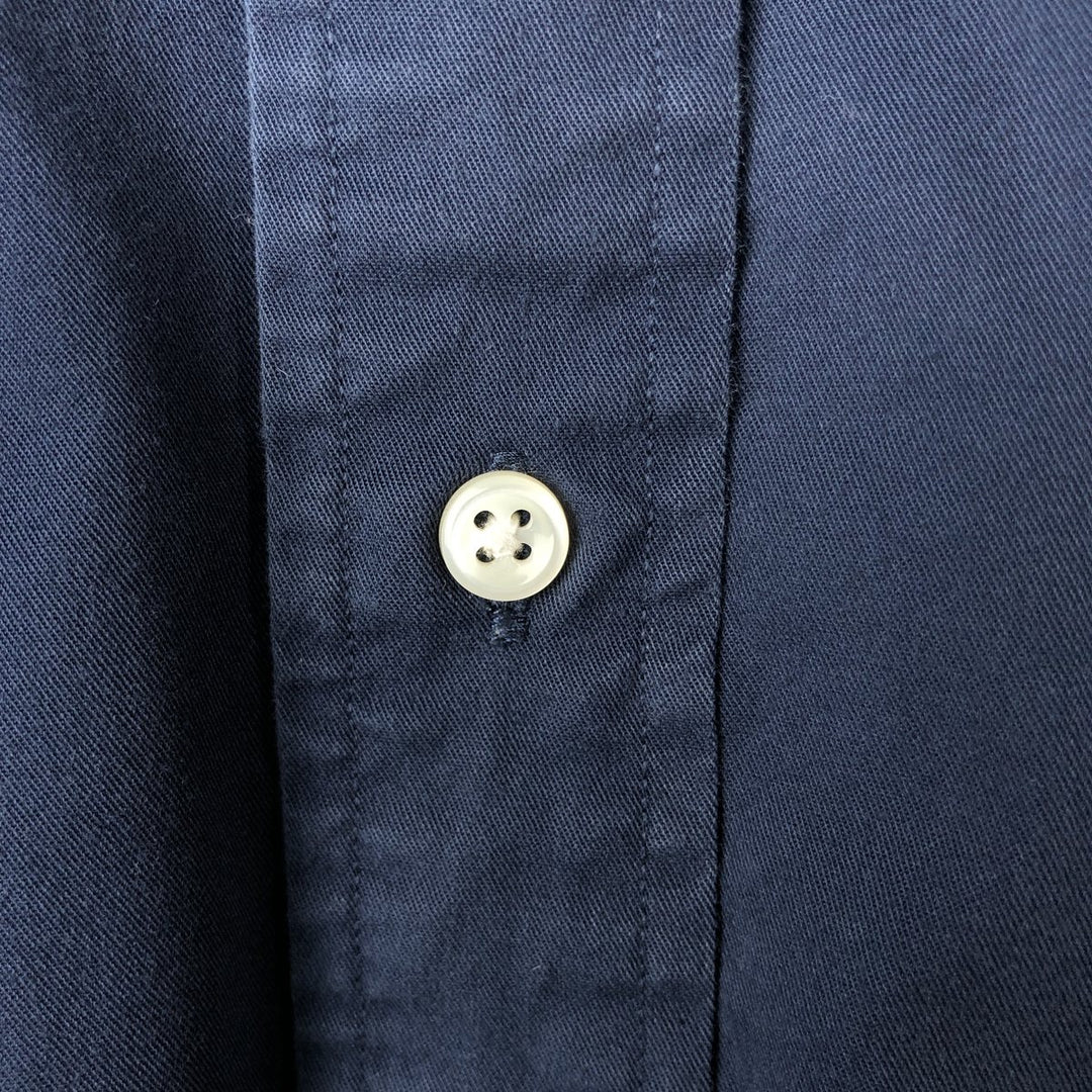 Ralph Lauren BLAKE long sleeve button down shirt, men's XL size cotton navy blue type Vintage Second Hand