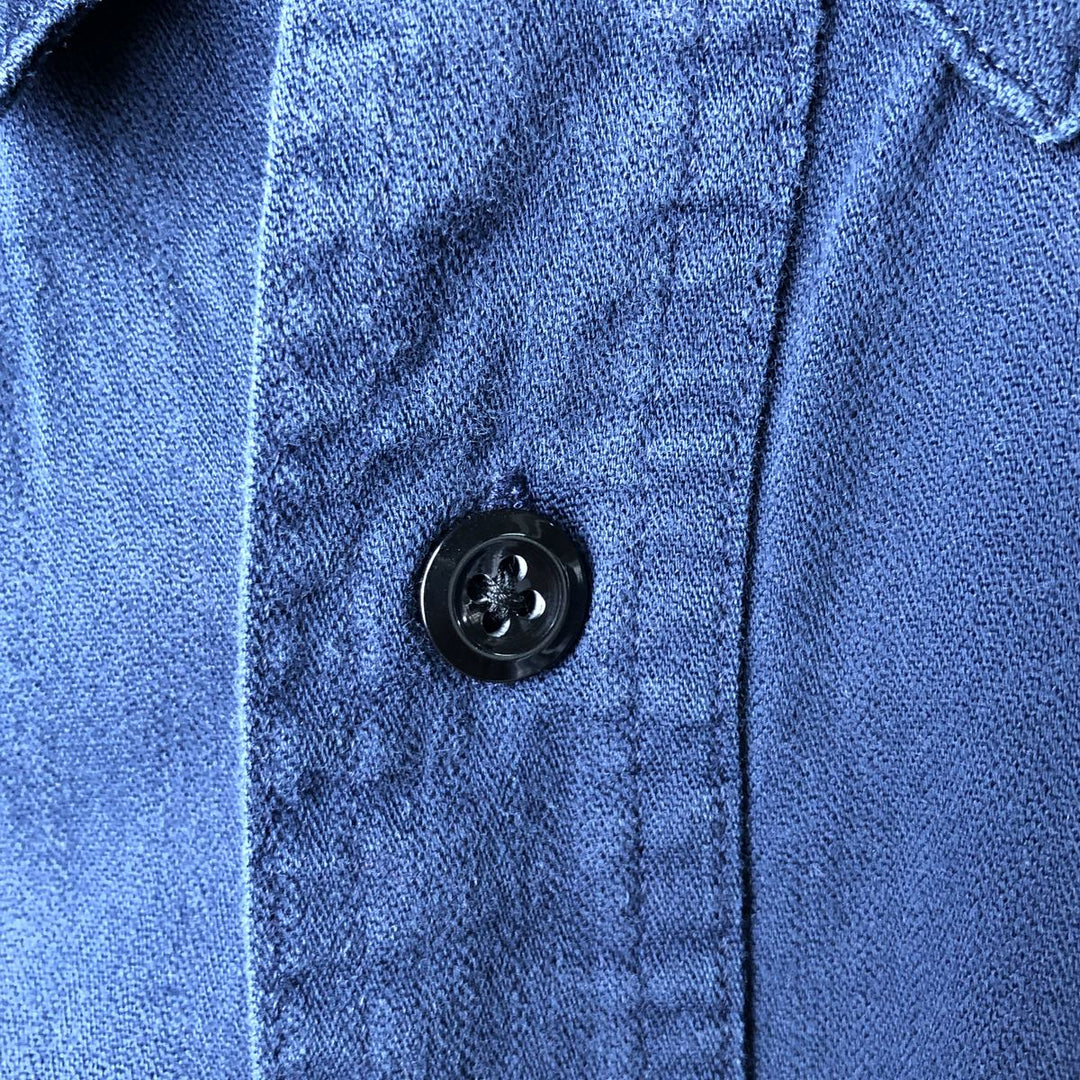 90'S Ralph Lauren CHAPS long sleeve button down shirt men's size L vintage cotton navy blue type Vintage Second Hand