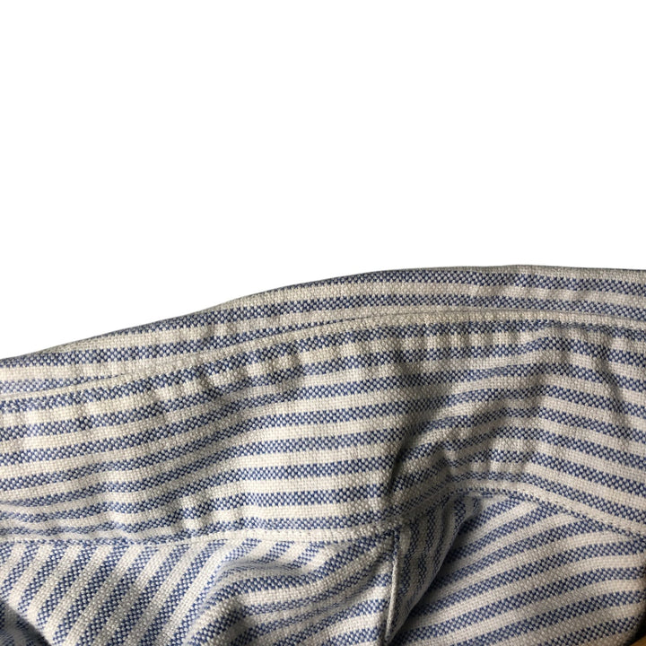 Ralph Lauren BLAKE long sleeve button down striped shirt, men's size M cotton white type Vintage Second Hand