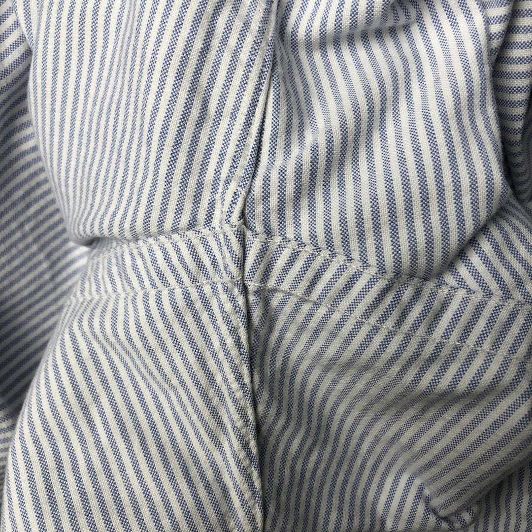 Ralph Lauren BLAKE long sleeve button down striped shirt, men's size M cotton white type Vintage Second Hand