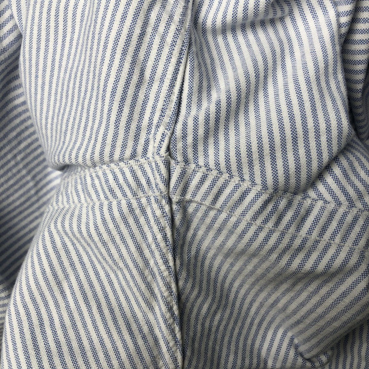 Ralph Lauren BLAKE long sleeve button down striped shirt, men's size M cotton white type Vintage Second Hand