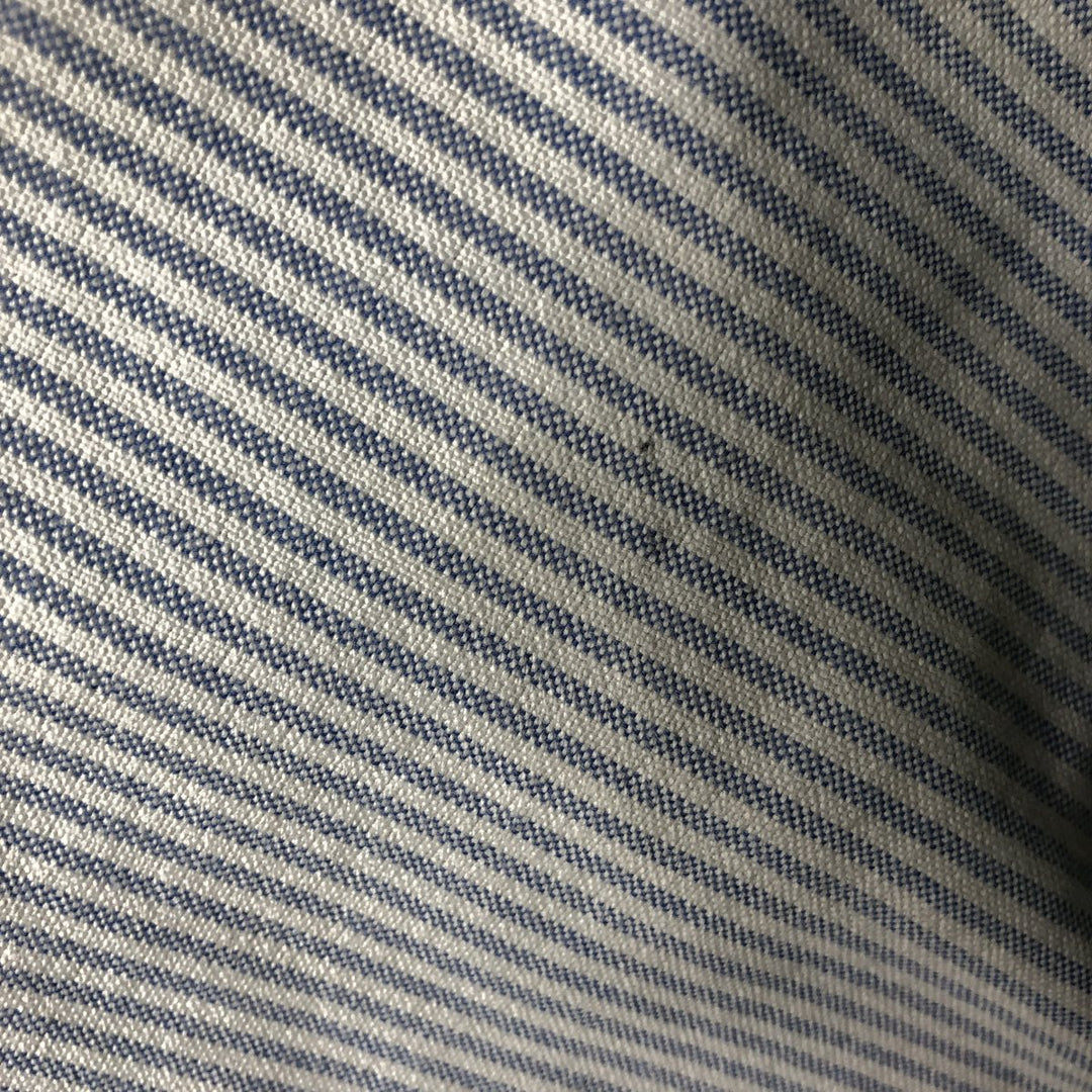 Ralph Lauren YARMOUTH Long Sleeve Button-Down Striped Shirt, Men's M Size cotton white type Vintage Second Hand