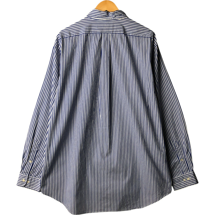 Ralph Lauren Classic Fit Long Sleeve Button Down Striped Shirt Men's XL cotton white type Vintage Second Hand