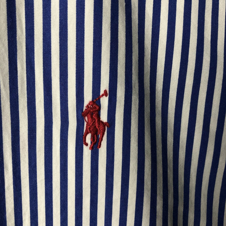 Ralph Lauren Classic Fit Long Sleeve Button Down Striped Shirt Men's XL cotton white type Vintage Second Hand