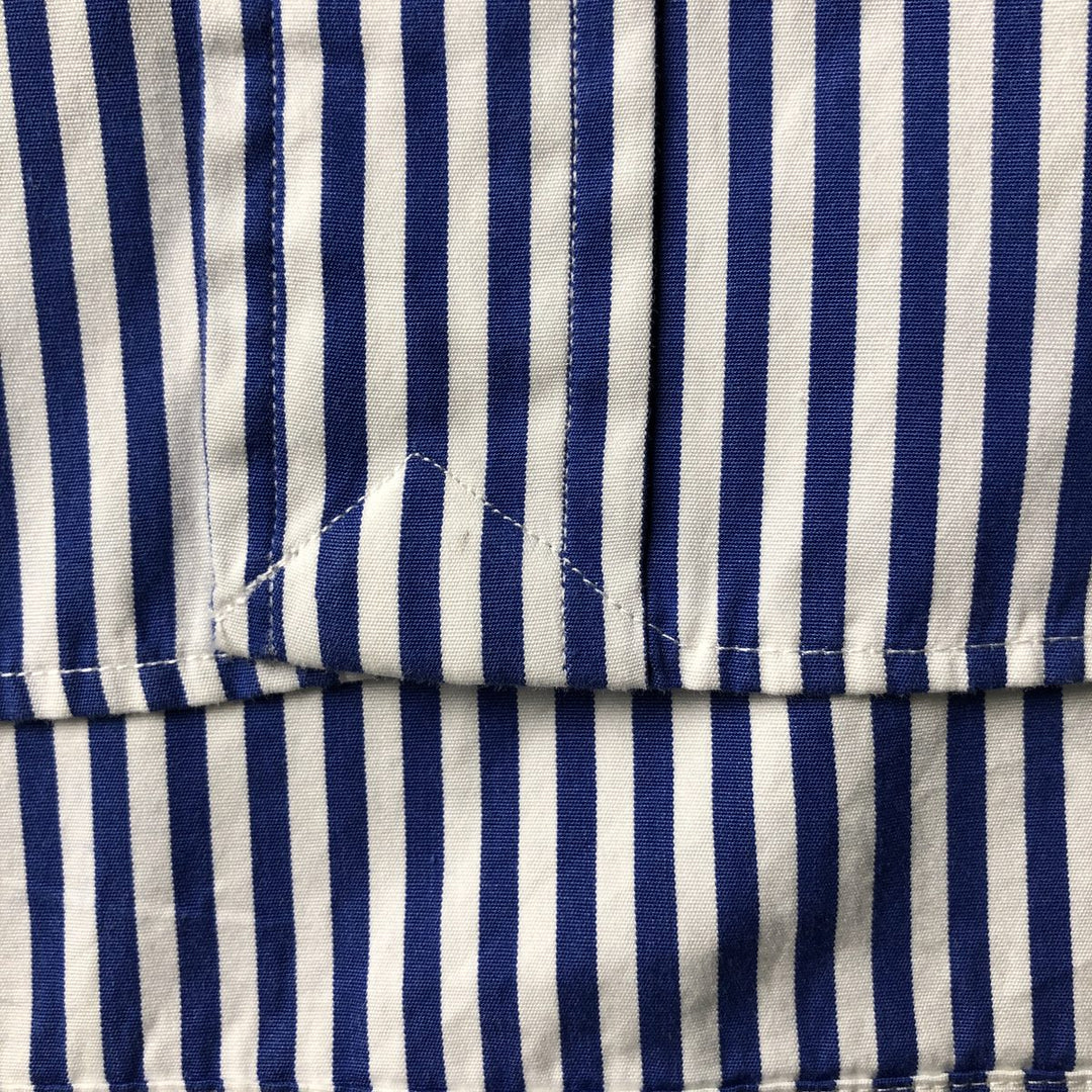 Ralph Lauren Classic Fit Long Sleeve Button Down Striped Shirt Men's XL cotton white type Vintage Second Hand