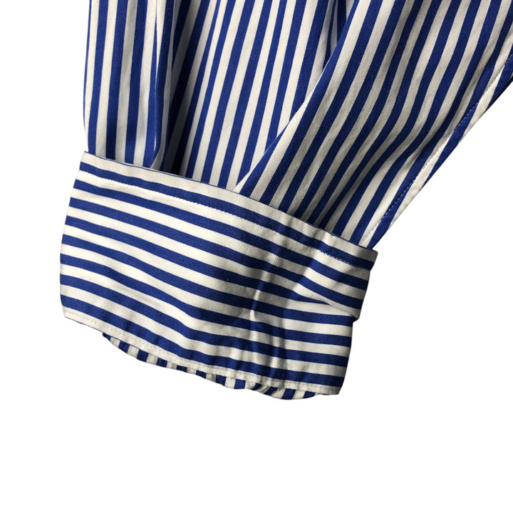 Ralph Lauren Classic Fit Long Sleeve Button Down Striped Shirt Men's XL cotton white type Vintage Second Hand