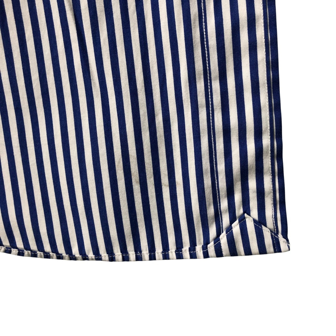 Ralph Lauren Classic Fit Long Sleeve Button Down Striped Shirt Men's XL cotton white type Vintage Second Hand
