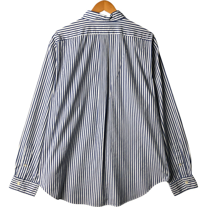 Ralph Lauren Classic Fit Long Sleeve Button Down Striped Shirt Men's XL cotton white type Vintage Second Hand