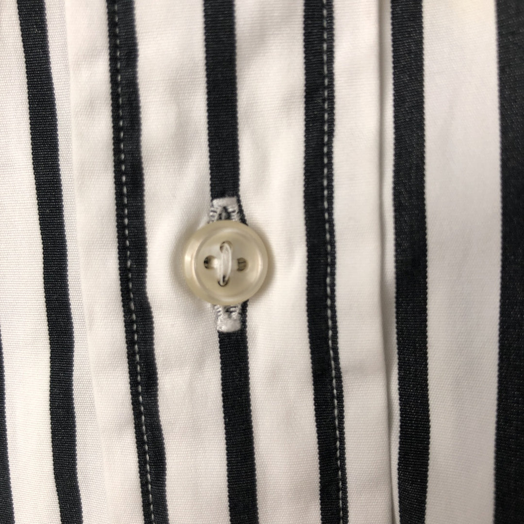 Ralph Lauren Classic Fit Long Sleeve Button Down Striped Shirt Men's XL cotton white type Vintage Second Hand