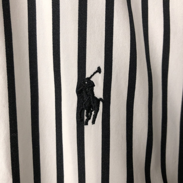 Ralph Lauren Classic Fit Long Sleeve Button Down Striped Shirt Men's XL cotton white type Vintage Second Hand