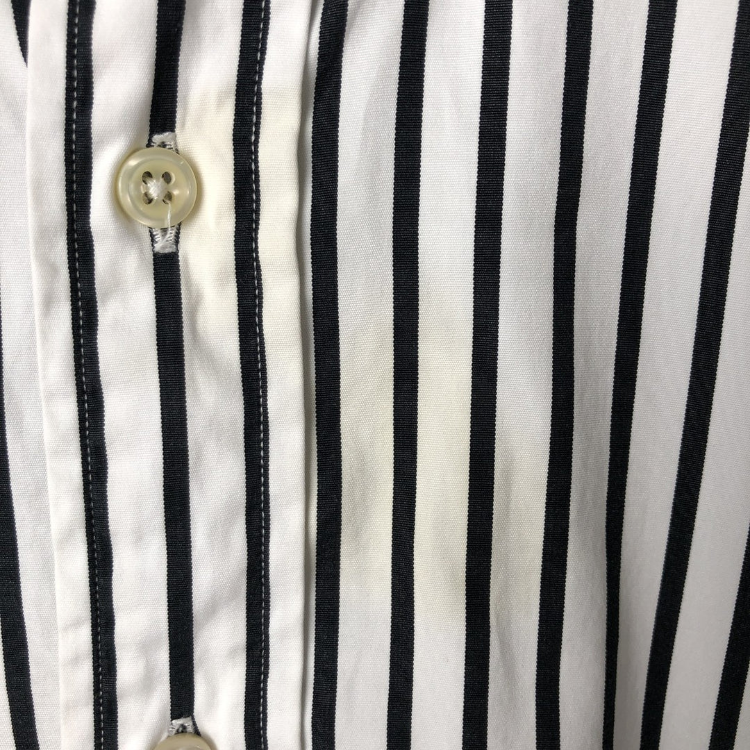 Ralph Lauren Classic Fit Long Sleeve Button Down Striped Shirt Men's XL cotton white type Vintage Second Hand