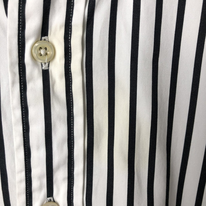 Ralph Lauren Classic Fit Long Sleeve Button Down Striped Shirt Men's XL cotton white type Vintage Second Hand