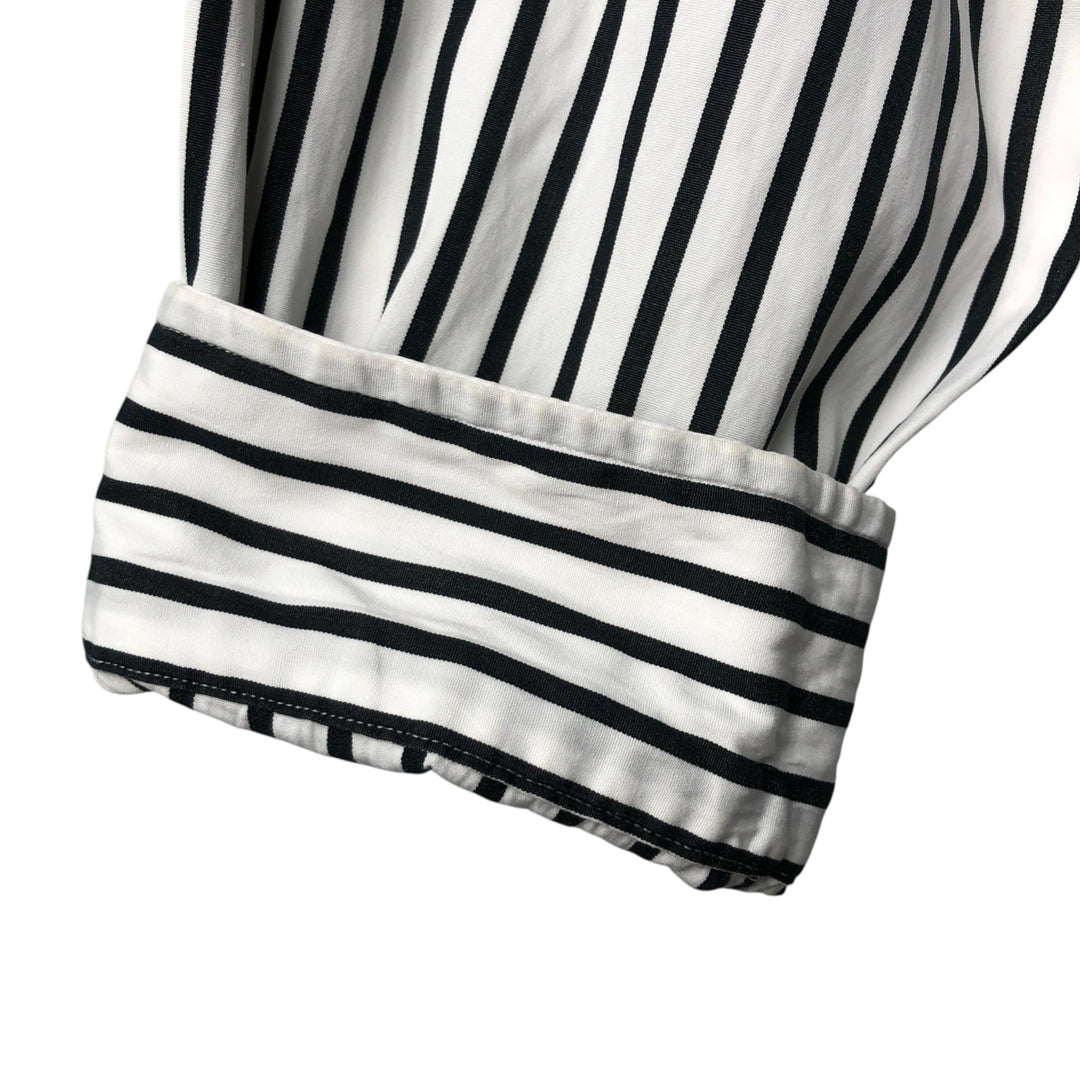 Ralph Lauren Classic Fit Long Sleeve Button Down Striped Shirt Men's XL cotton white type Vintage Second Hand