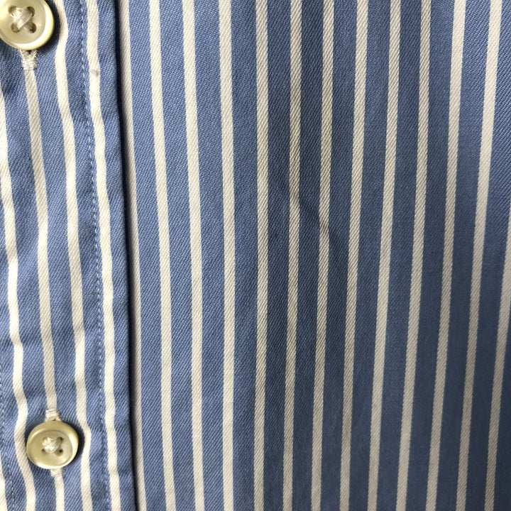 Ralph Lauren Classic Fit Long Sleeve Button Down Striped Shirt Men's XL cotton Blue type light blue Vintage Second Hand