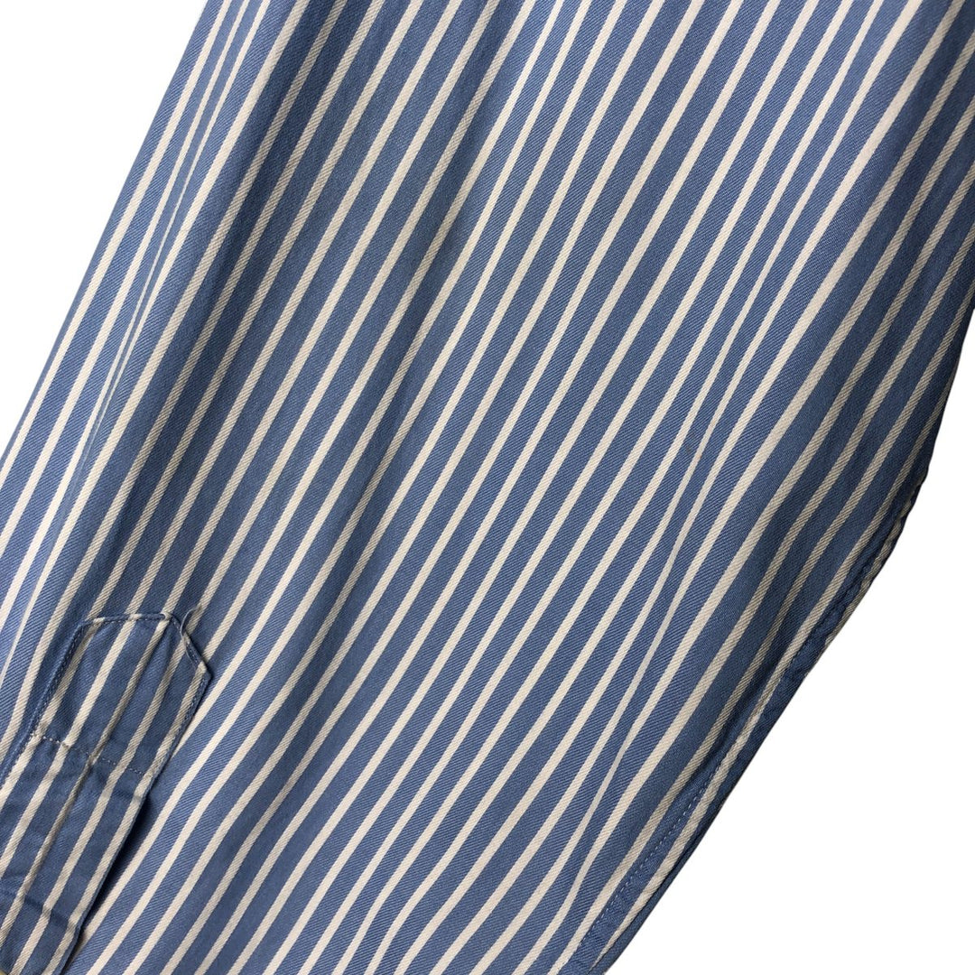 Ralph Lauren Classic Fit Long Sleeve Button Down Striped Shirt Men's XL cotton Blue type light blue Vintage Second Hand