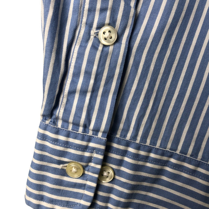 Ralph Lauren Classic Fit Long Sleeve Button Down Striped Shirt Men's XL cotton Blue type light blue Vintage Second Hand