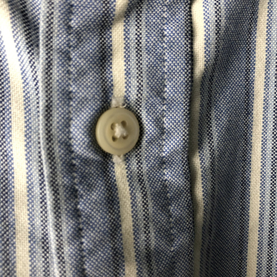 Ralph Lauren Classic Fit Long Sleeve Button Down Striped Shirt, Men's Size L cotton white type Vintage Second Hand