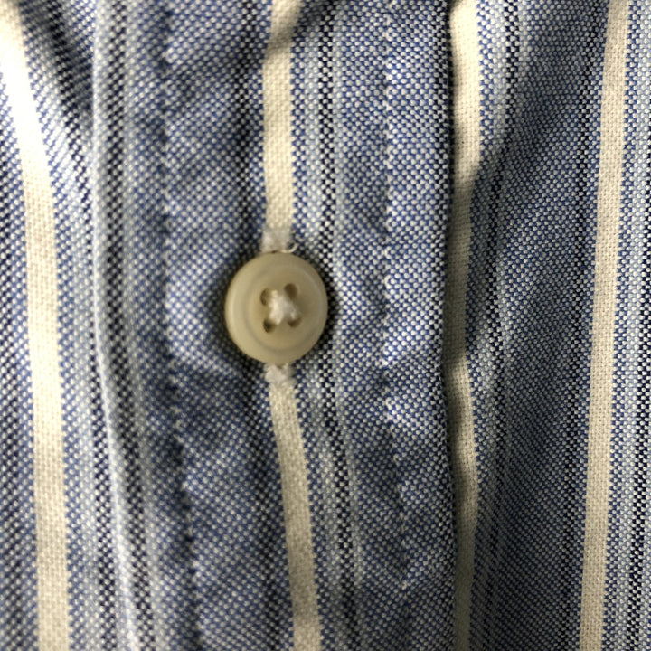 Ralph Lauren Classic Fit Long Sleeve Button Down Striped Shirt, Men's Size L cotton white type Vintage Second Hand