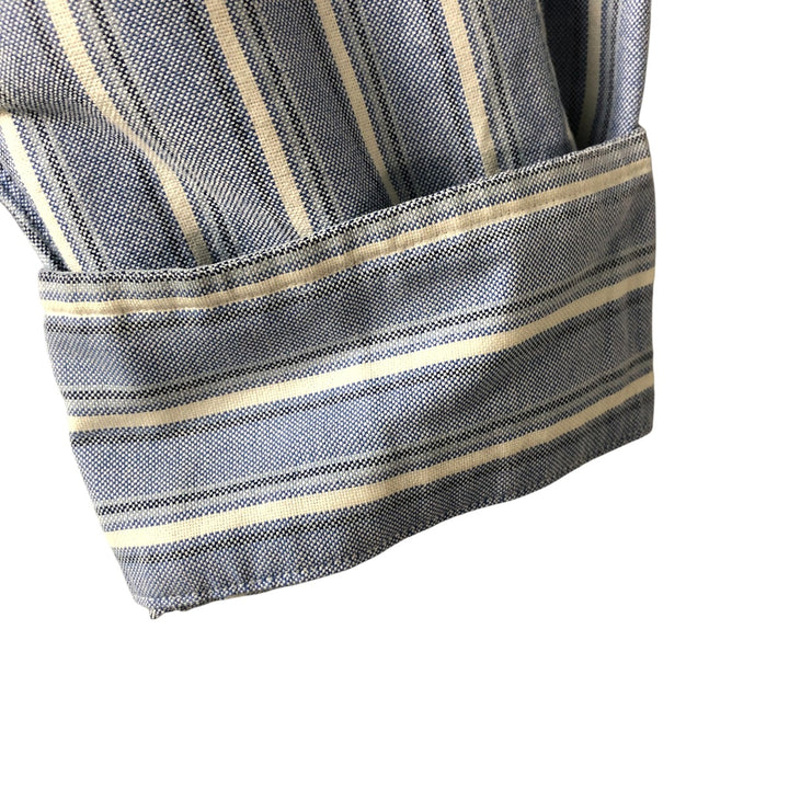 Ralph Lauren Classic Fit Long Sleeve Button Down Striped Shirt, Men's Size L cotton white type Vintage Second Hand