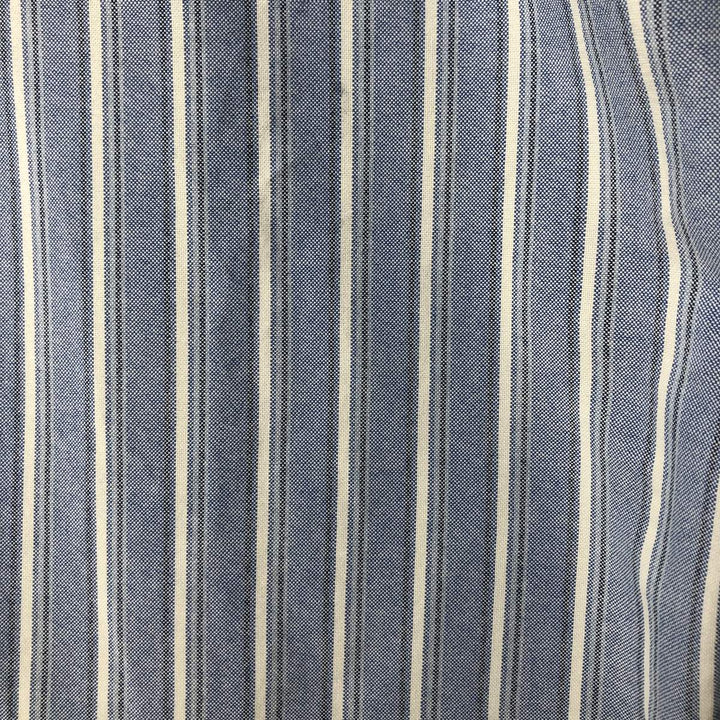 Ralph Lauren Classic Fit Long Sleeve Button Down Striped Shirt, Men's Size L cotton white type Vintage Second Hand