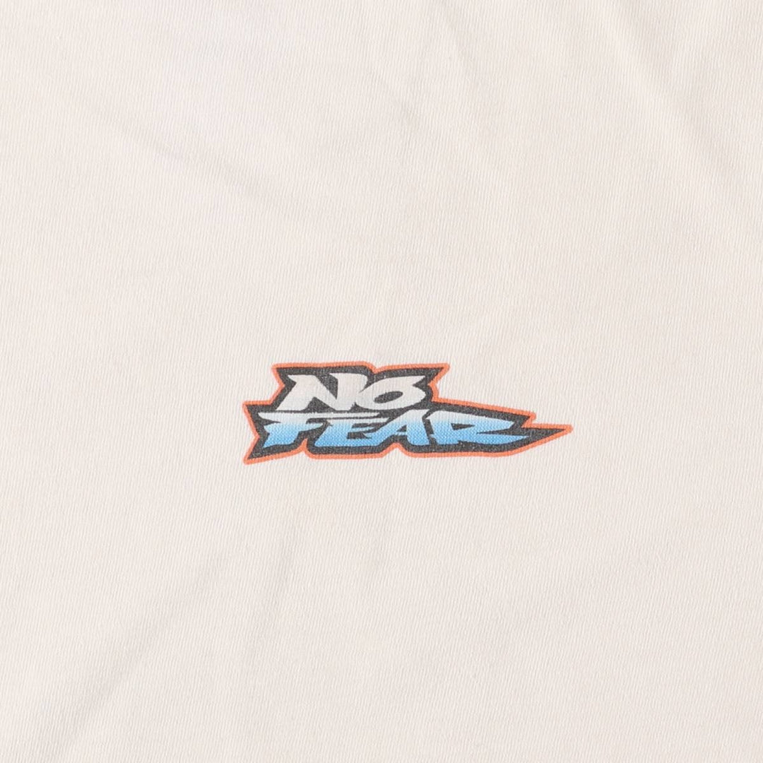 90'S No Fear Surf Skate T-shirt, Men's Size Medium unclear white type Vintage Second Hand