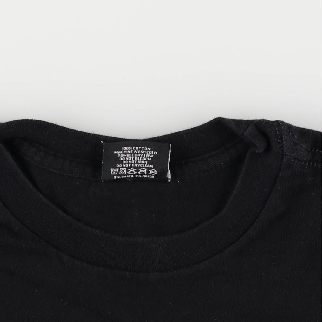 Stussy Fire Pattern Surf Skate T-Shirt, Men's Size Small cotton black type Vintage Second Hand